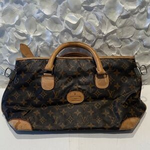 Louis Vuitton Vintage Brown Monogram Duffel Bag